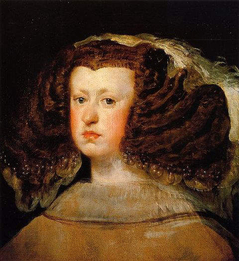 1656-Portrait of Mariana of Austria by Diego Velazquez 