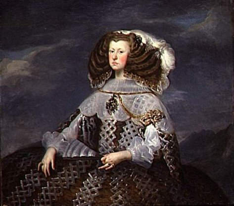 1660-Portrait of Mariana of Austria by Diego Velazquez
