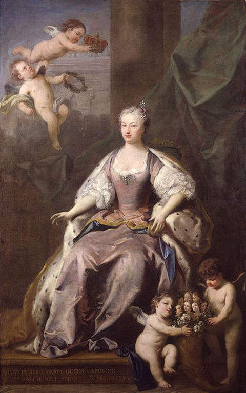 Portrait of Queen Caroline executed in 1735 by Jacopo Amigoni