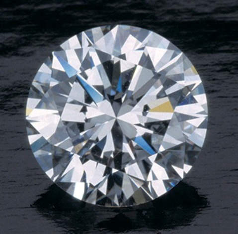 2.48-carat, modern round brilliant-cut colorless diamond from GIA website - Photo by Robert Weldon