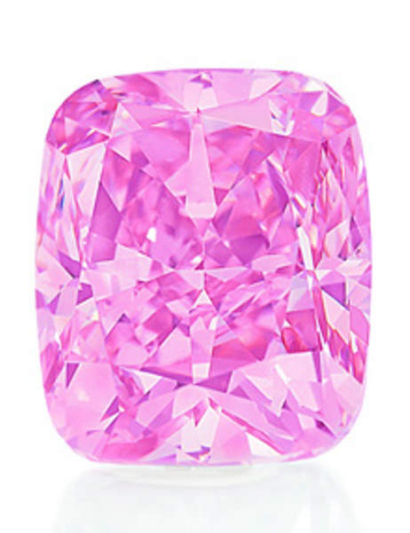 The five-carat Vivid Pink Diamond sold at Christie's Hong Kong auction on December 1, 2009