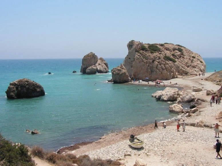 Petra tou Romiou (Rock of the Greek) - Legendary Birthplace of Aphrodite in Paphos,Cyprus 