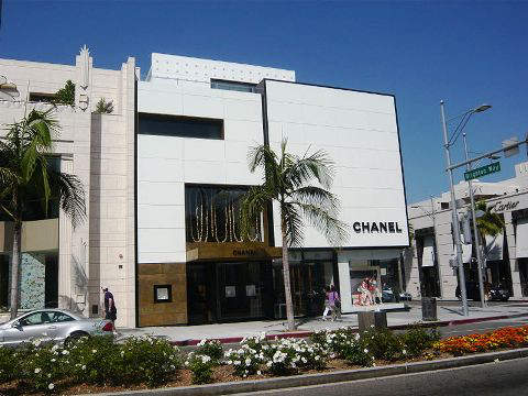 The Chanel boutique on Rodeo drive, Beverly Hills, California