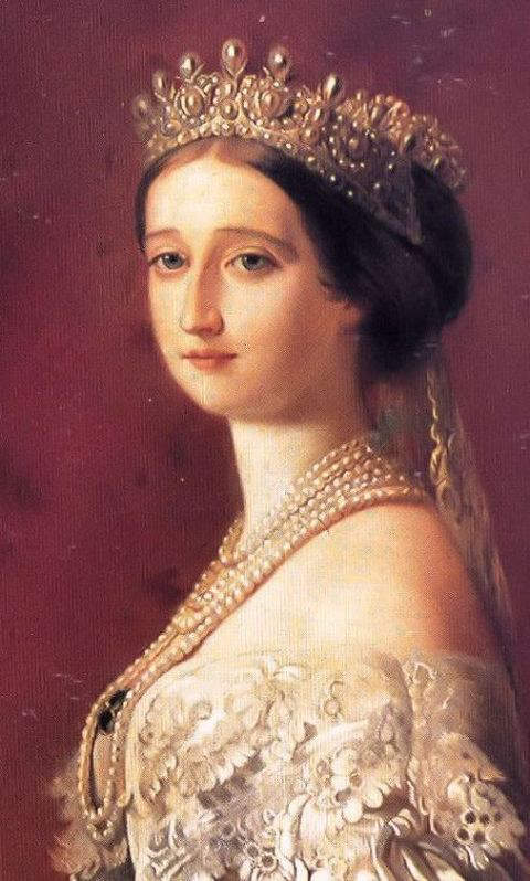 Close-up of the above portrait by Winterhalter