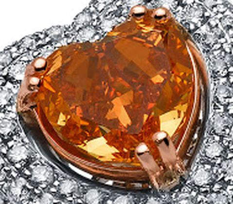 Close-up of Lady Orquidea Orange Diamond 