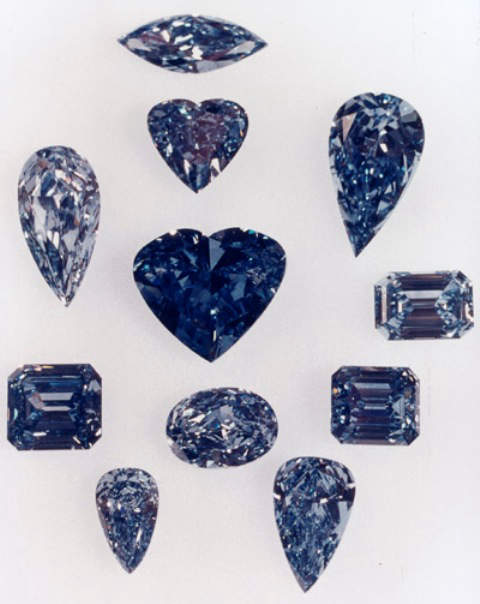 De Beers Millennium Blue Diamonds 