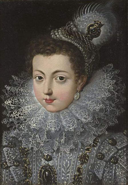 Elizabeth, daughter of Henry IV of France and Marie de Medici, as a young girl in France before her marriage 