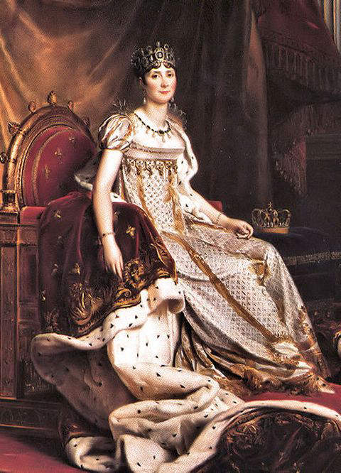 Official Portrait of Empress Josephine in 1808, executed by Francois Gerard 