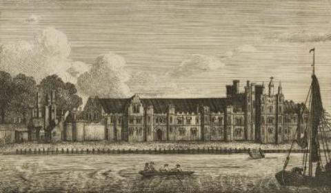 Greenwich Palace where Anne Boleyn gave birth to her first baby, Elizabeth 
