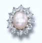 Diamond and Pearl Cluster Ring of the Gulf Pearl Parure 