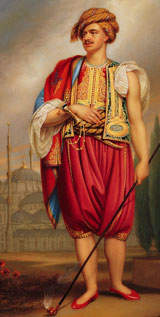 Henry Thomas Hope in Turkish costume