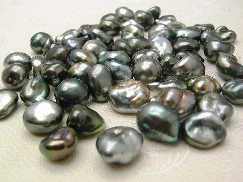Black Tahiti Keshi Pearls