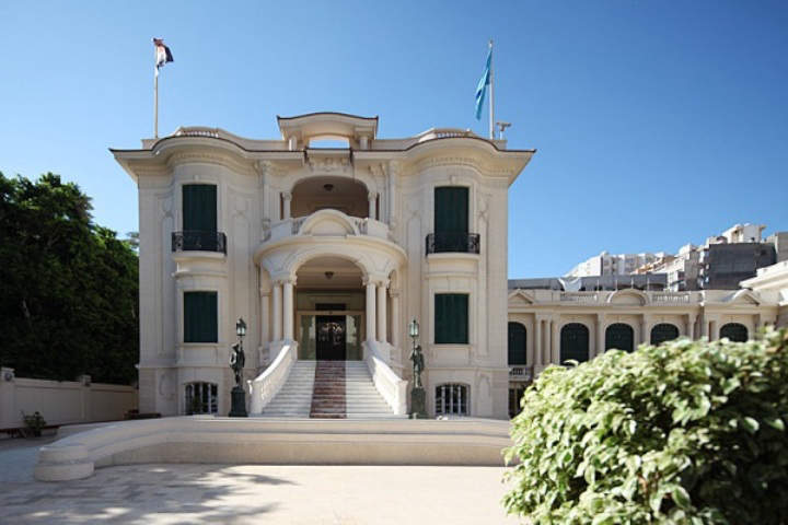 Left wing of the Royal Jewelry Museum, Alexandria, Palace of Princess Fatima al-Zahra 