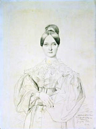 1834 Portrait of Madame Thiers by Ingres