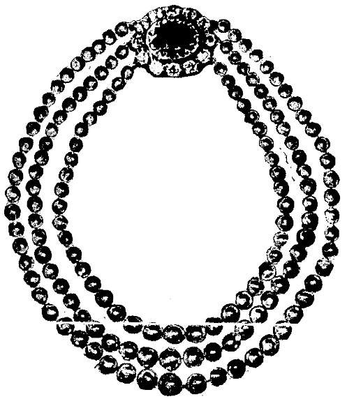 Madame Thiers' Three Stranded Pearl Necklace