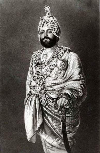 An 1875 Photograph of Maharajah Ranjeet Singh in England