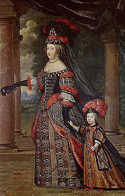 Marie Therese with her eldest son-Louis Dauphin