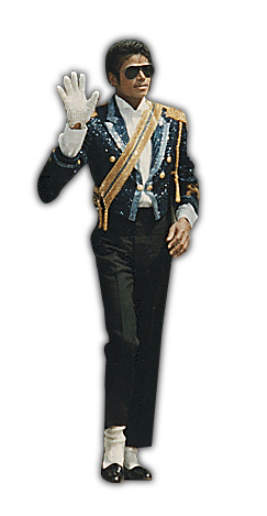 Michael Jackson at the White House with his signature white glove