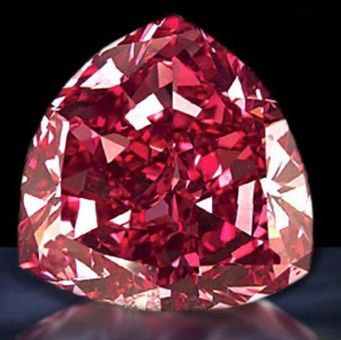 5.11-carat, trilliant-cut Moussaieff Red Diamond 