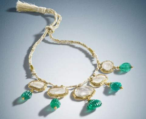 Mughal Mirror Diamond Necklace 