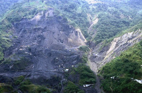 Muzo mining area in Colombia 