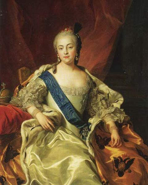 Portrait of Empress Elizabeth Petrovna by Charles Van Loo 