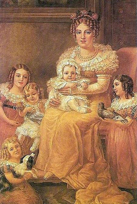 Portrait of Maria Leopoldina with her children 