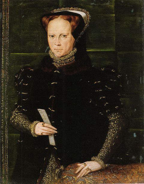 Portrait of Mary I by Hans Eworth painted around 1555 to 1558 