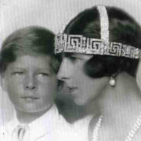 Princess Helen of Greece with her son Crown Prince Michael 