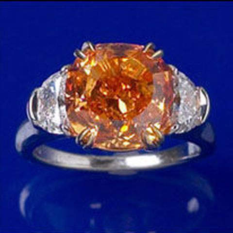 Pumpkin Diamond Ring 