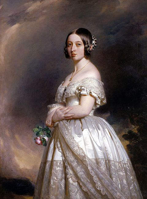 Queen Victoria in 1842 in her early twenties