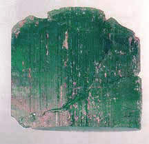 The Rough Emerald that produced the Carolina Prince and the Carolina Queen Emerald's