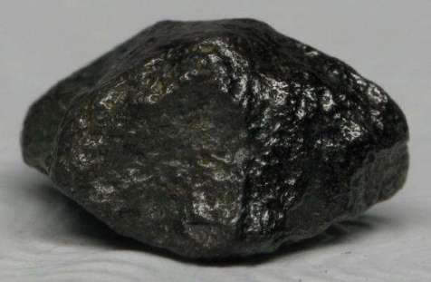 Single alluvial black diamond crystal from Bangui region of the Central African Republic.