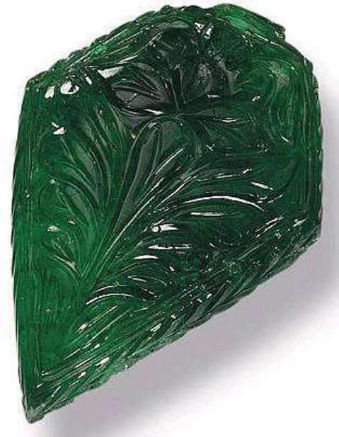 64.99-carat engraved emerald belonging to the Moghul period
