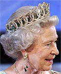 Her Majesty Queen Elizabeth II wearing the "Vladimir Tiara" 