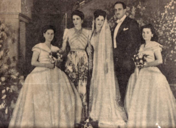 Wedding of H.R.H. Princess Faiza to Mohammed Ali Bulent Rauf in 1945 