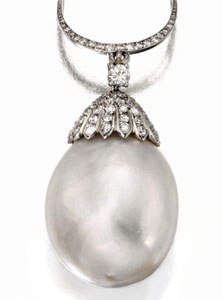 The Duchess of Windsor Pearl and Diamond Pendant