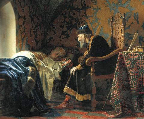 Ivan IV admiring his sixth wife Vasilisa Melentyeva 