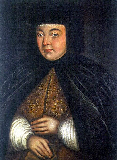 Portrait of Natalia Narishkina, second wife of Tsar Alexis I and mother of Peter the Great 