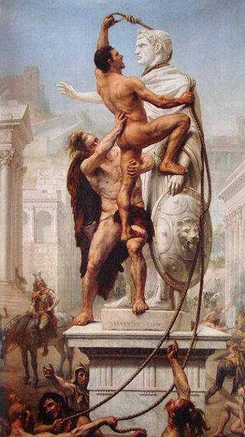 Sack of Rome by Visigoths in 410 A.D.